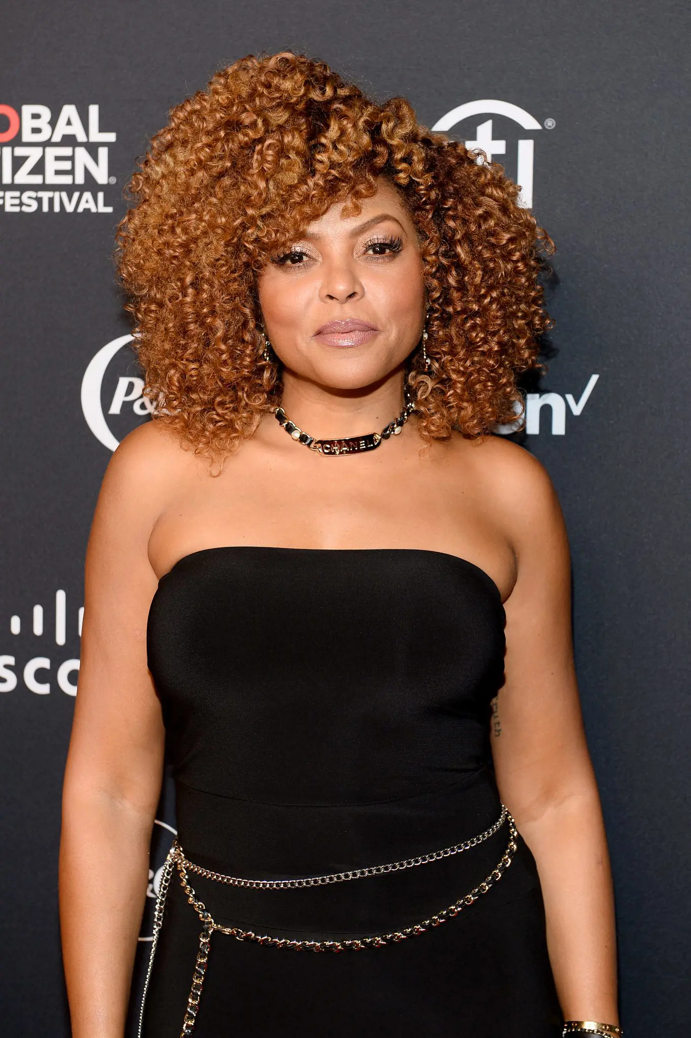 Taraji P Henson in a Twisted Out hairstyle for the Global Citizen Festival