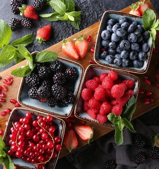 Berries are great food for overall health as it is a great source of fiber, antioxidants, and vitamin C