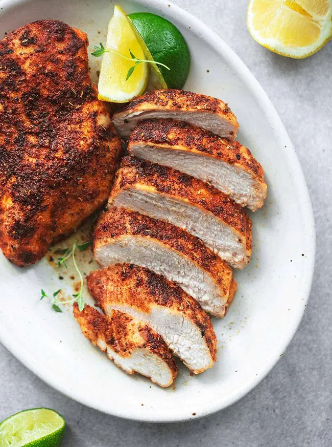 Chicken breast can be blended with several different food to give that extra flavor
