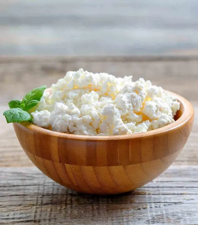 Cottage Cheese is popular substitute in diets and is made from cow's milk