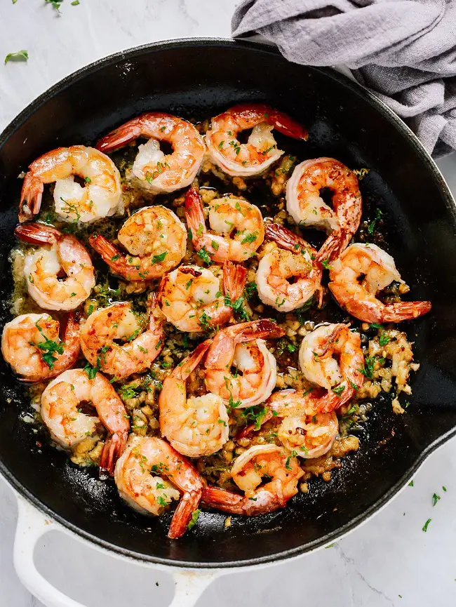 Shrimp is rich in omega-3 fatty acids and is easier to make for lunch or dinner