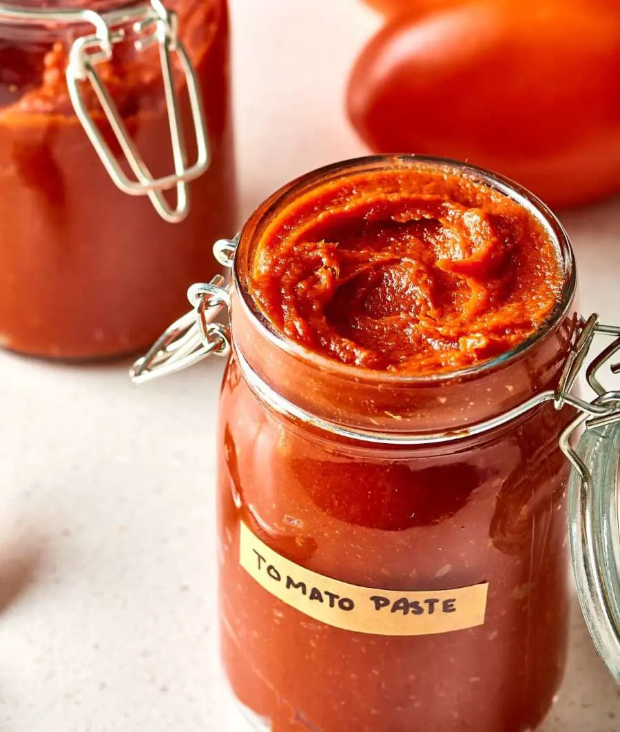 Because tomato paste is super concentrated, its potassium levels are, too